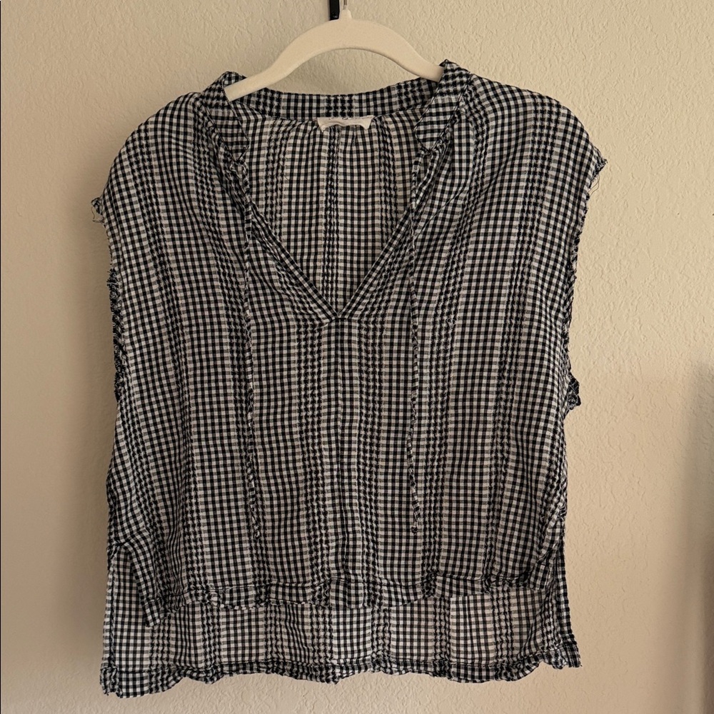 100% Cotton Gingham Blouse